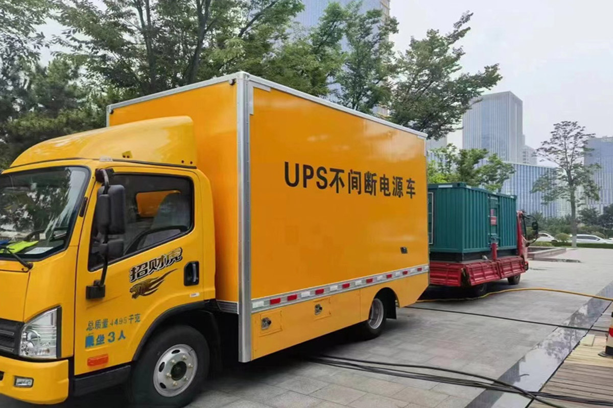 凤冈发电机租赁施工现场