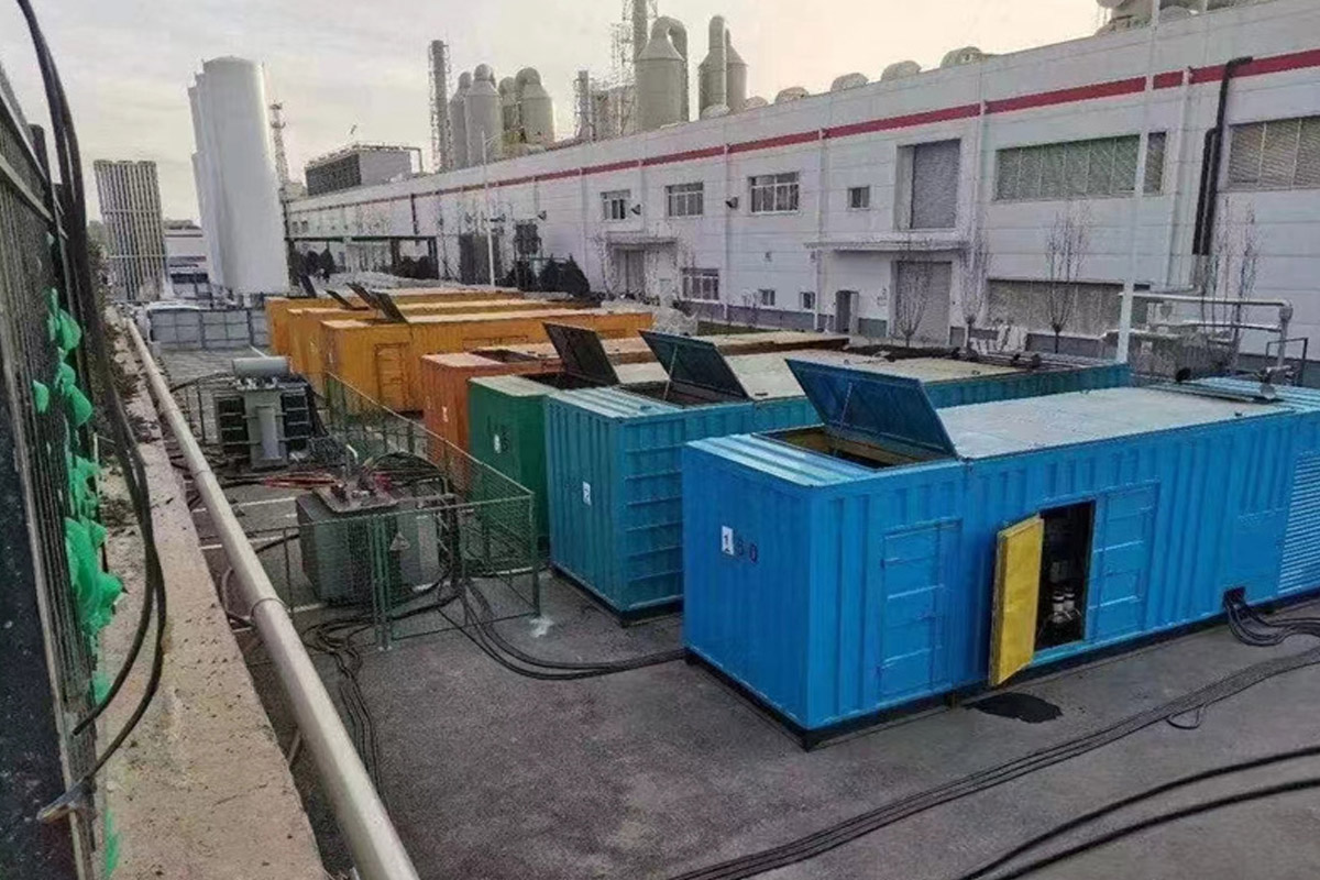 凤冈发电机租赁施工现场